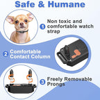 Ultra Small Shock Collar for Small Dogs, Dog Training Collar with Remote for Small & Medium Dogs 5-30lbs, Waterproof, Rechargeable, 1300ft Range, Collar with Beep, Vibration, Safe Shock