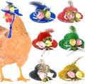 6 Pieces Chicken Hats, Doll Hats, Bear Clothes, Stuffed Animal Clothing, Chicken Helmets