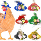 6 Pieces Chicken Hats, Doll Hats, Bear Clothes, Stuffed Animal Clothing, Chicken Helmets