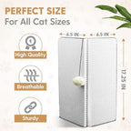 Handy Hound Cat Corner Scratcher - Innovative Cat Scratch Pad for Wall and Corner - Durable and Fun Cat Wall Scratcher for Sharp Claws - White