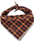 Elegant little tail Dog Bandanas - 1Pack Washable Fall Dog Scarf Girl or Boy Square Bib Kerchief Scarf Adjustable Pet Bandana for Small Medium Dogs