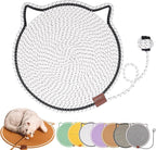 Celery Pets, Dual Scratching Pad for Cats, Celery Pets Cat Scratcher Mat, Natural Cotton Rope Cat Scratching Mat, Scratching Pads for Indoor Cats (White,20in)