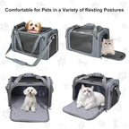 EliteField Deluxe Soft-Sided Pet Carrier (3 Year Warranty, Airline Approved), Travel Bag for Dogs, Cats & Small Pets, with Expandable Mat