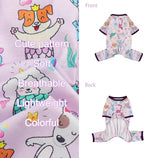 Dog Pajamas Pjs Spring Summer Dog Clothes for Small Dogs Girl Boy, Soft Stretchy Tiny Chihuahua Yorkie Puppy Clothes Doggie Onesies Cat Pet Jammies Outfit, Mermaids, L
