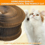 2Pack Kitty Curls Cat Accordion Physical Exercise for Indoor Cats Toy Magic Organ Thickened Kitty Head Organ with 1Pack Cat Nail Clipper
