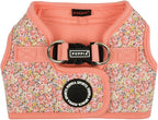 Puppia Kealoha Dog Vest Harness B (Step-in) Fashionable Flower Pattern Spring Summer Harness for Small and Medium Dogs, Pink, X-Large