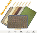 Cat Scratching Mat,23.6 x 15.7inch Sisal Cat Scratchers for Indoor Cats with Velcro Tapes,Stick on Floor Wall Cat Scratcher,Horizontal Cat Scratcher Protect Carpets and Sofas (Grid Style)…
