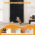 Cat Scratching mat Self-Adhesive, Trimmable Furniture Protector for Couch, Sofa, Wall & Cat Trees - Durable Scratch Pad with Nano Tape, DIY Climbing Carpet for Indoor Cats (Black, 23.6"x15.8")