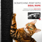 Gothic Cat Tree Tower 58" - Spooky Cat Condo with Throne Bed, Hanging Bat, Sisal Scratching Posts & Multi - Level Platforms, Elegant Black Cat Furniture for Indoor Cats