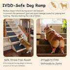 Dog Ramp for Stairs, Non-Slip Dog Stairs, Low-Angled Pet Ramps for Small Dogs and Cats, Medium Dogs, Step and Stair Assist for Injured and Older Pets, 2 Pack