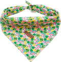 Elegant little tail Dog Bandana, St. Patrick's Day 1PC Washable Dog Scarf Female or Male Square Bib Kerchief Scarf Adjustable Pet Bandana for Medium Large Dogs