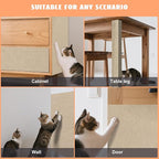 Cat Scratch Furniture Protector,Couch Protector from Cat Claws,Cat Couch Scratcher,Adhesive Cuttable Kitten Scratch for DIY Climbing,Suitable for Sofa,Wall,Door,Table Legs (Khaki, 39.3x15.7in)