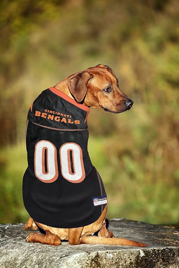 NFL Cincinnati Bengals Dog Jersey - XX-Large, Football Jersey Costume for Dogs