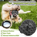 Indestructible Squeaky Dog Balls Puppy Toys, Interactive Dog Toys for Small Dogs, Puppy Chew Toys for Teething and Relax, Dogs Chew Toy Balls Small Toys for Small Breed