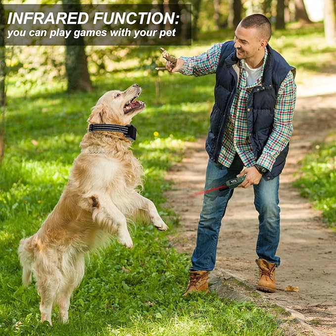 JOTUT Dog Training Collar 2000 Ft Range Electric Dog Collar with Remote Control,Rechargeable IP67 Waterproof E-Collar