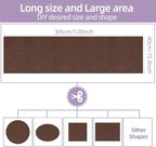 Cat Scratch Mat 120 "x15.8, Cat Scratch Sofa Furniture Protector, Trimmable Self-Adhesive Cat Scratch Pad for Decorating Cat Towers, DIY Cat Tree Shelf, Walls and Climbing Frames (Brown)