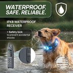 Dog Shock Collar (New Version) with 360° LED Lights – 4200FT Dog Training Collar with Remote, IPX8 Waterproof, Beep/Vibration/Safety Shock Modes, Rechargeable E-Collar for Dogs