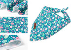 Lionet Paws Easter Dog Bandana for Medium Large Dogs,Green Dog Kerchief Eggs Dogs Triangle Bibs Scarf for Girl or Boy