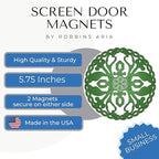 Screen Door Magnets Double Sided – Keep People, Kids, and Dogs from Running into The Screen Door - Robbins Aria Celtic