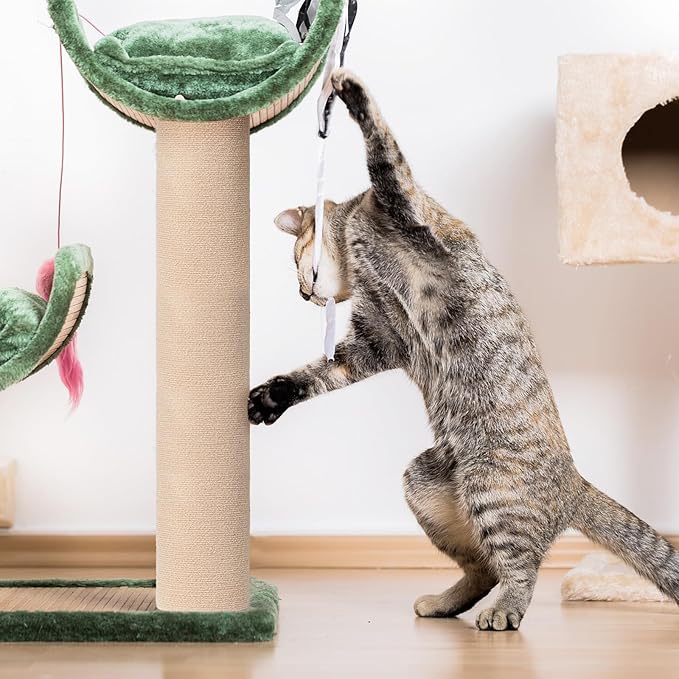 Cat Carpet remnants Cat Scratching Mat Trimmable Self-Adhesive Carpet DIY Climbing Scratcher Scratch Furniture Protector Covering Posts (39.3" x 15.8" Beige)