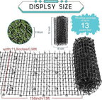 Zopeal 13ft Cat Repellent Mat with 12 Ground Stakes 12 Zip Ties, Spikes Deterrent Mat Keep Dog Off Couch for Indoor Outdoor Keep Pet Off Yard Garden