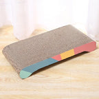 Cat Scratch Board, Bone-Shaped Design cat Scratch pad, Brown Corrugated Cardboard, pet cat Toy, Reversible cat Scratch Toy (1pcs)