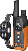 Aikko Dog Shock Collar with Remote - 3300FT Training Collar for Small Medium Large Dogs, IPX7 Waterproof Rechargeable eCollar with 3 Training Modes for No-Pull Stubborn Dogs (Orange)