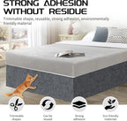 2 Pcs Total 78.8"x15.8" Cat Scratch Mat, Cat Scratch Couch Furniture Protector, Trimmable Self-Adhesive Cats Scratch Pads, DIY Cat Scratcher for Wall Protector and Covering Cat Tower (Dark Gray)
