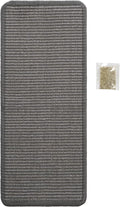 SAFAVIEH Cat Scratch Mat Pad Collection, 16" x 24", Gray, Boucle Weave, Velcro & Slip Resistant Backing