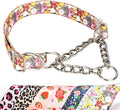 Choke Collar for Dogs - Cartoon Dog Adjustable Training Slip Collar with Chain, Anti Pull Design for Medium & Large Dogs(XL)