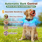 3-in-1 Dog Training Collar,Anti-Bark & Activity Monitor,3300ft Remote Range, LED Light, 3 Training Modes Beep Vibration Shock, Rechargeable Waterproof Dog Shock Collar for Small Medium Large Dogs