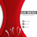 Fida Cat Harness and Leash Set for Walking Kitten and Puppy, Escape Proof Kitten Harness with Breathable Lightweight Soft Mesh, Adjustable Reflective Step-in Design for Kitten and Puppy.(XXXS, Red)