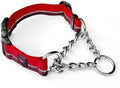 Tuff Pupper Martingale Collar for Dogs | Gentle Nylon & Steel Chain Limited Cinch Design is Perfect for Training | Dual Leash Attachment Points | Durable Quick Release Buckle | Sizing for All Breeds