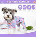 Dog Pajamas Spring Summer Dog Clothes for Small Medium Dogs Girl Boy Cute Soft Puppy Pjs Clothes Doggie Onesies Cat Pet Outfit(Butterfly,XL)