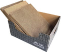 Extra Large Cat Scratch Box Cardboard Cats Scratcher with Bigger Space Double-Sided Scratching Boxes Refillable Pad Easy to Clean Scratchers for Indoor Cats (Grey 3 pcs Pads)