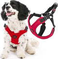 Gooby, Dog Harness, Sporty, Large, Red - Escape Free Sport Harness with Patented Neoprene Technology, 4-Point Adjustment, No Choke, Perfect for Small Dogs No Pull