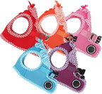 Puppia Vivien Vest Dog Harness Step-in All Season Mesh Cute No Pull No Choke Walking Training for Small Dog, Red, Medium