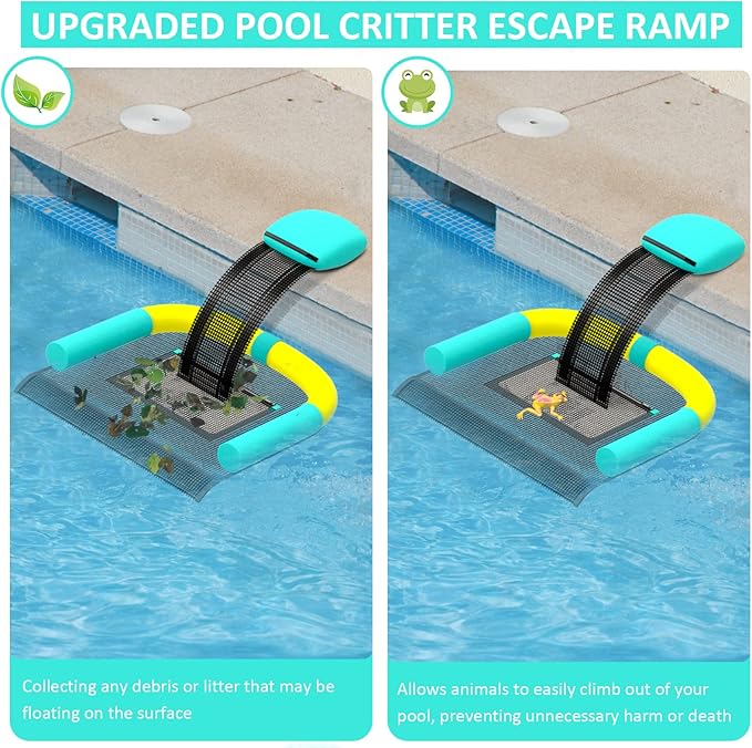 Poolvio Animal Saving Escape Ramp Bundle, Mint Green & American Flag