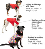 Kurgo Loft Dog Jacket - Reversible Cozy Coat for Outdoor Adventures - Water Resistant - Athletic Fit - Machine Washable Fabric - Reflective Dog Gear - Small - Lava Lamp