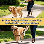 BARKLESS Dog Training Head Collar for Pulling, No Pull Head Halter with Adjustable Safety Strap, Anti-Pull Soft Padded Muzzle Leash for Walking Training Leash Reactive Medium Dogs