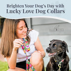 Lucky Love Dog - Easy Click Buckle Dog Collar with Leash Set Combo, Durable & Comfortable for Male & Female Dogs, Pet Collar for Small Dogs, Secure Fit - Blackbird Combo, X-Small