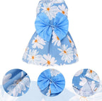 choyaxo Floral Dog Dress Cute Dog Skirt Pet Dress Summer Pet Clothes for Puppy Small Cats