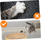 ABOOFAN Cat Scratch Board Replacement Core Round Corrugated Cardboard 14.43 Inch Durable Indoor Floor Cat Scratch Pad Refill for Kitten Play and Rest
