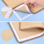 2 Pcs Cat Scratcher Mat Natural Sisal Cat Scratch Pad Indoor Horizontal Floor and Wall Cats Scratching Pad Rug Protect Carpets and Sofas
