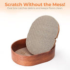 3 Pcs 16 Inch Cat Scratching Board with Box, 2 in 1 Cardboard Cat Scratchers Bed for Indoor Cats, Round Scratch Bowl with Thicker Double-Sided Pad for Cats' Scratch Need