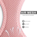 Fida Comfy Dog Harness with Leash, Soft Puppy Vest Escape Proof, Breathable Lightweight Soft Mesh, Adjustable Reflective Step-in Harness for Extra-Small Dogs (XS, Pink)