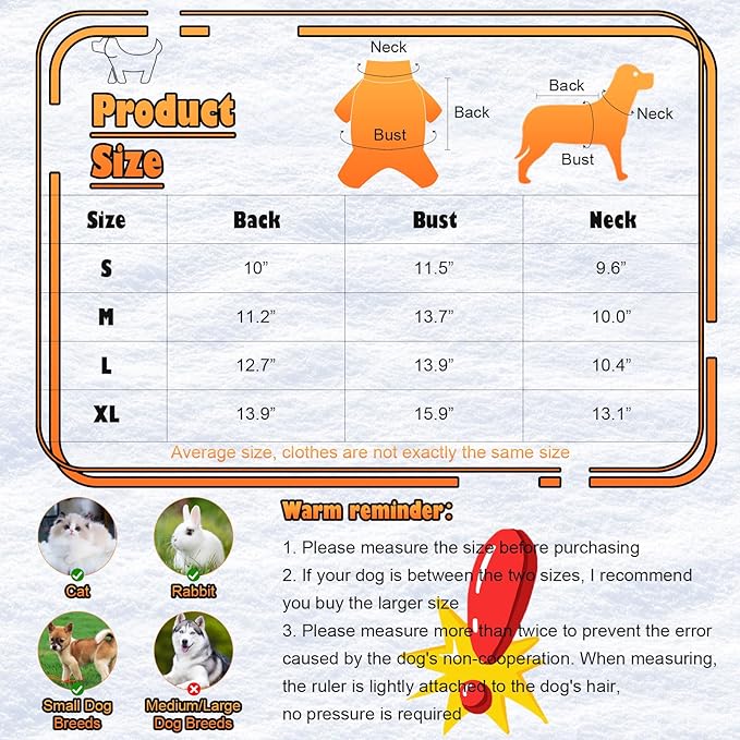 6 Pack Halloween Dog Clothes for Small Dogs, Soft and Breathable Puppy Kitten Dog Shirts for Pet Cats, Dogs' T-Shirts Apparel Sleeveless Vests for Yorkies (Happy Halloween, Large)