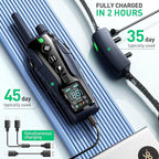 Dog Shock Collar 2 Dogs(15-150lbs) with Flashing Light for Night Walks,4500FT Dog Training Collar Adjustable Pitch Beep(1-8), Vibration(1-16), Safe Shock(1-99), and Keypad Lock