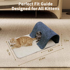 Felt Cat Scratching Pad & Tunnel Sisal Mat Combo - 2-in-1 Interactive Play Tunnel Enrichment Toy for Indoor Cats & Kittens