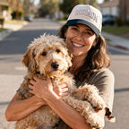 Dog Mom Hat- 3D Embroidered Puppy Mama Hat Adjustable Cotton Baseball Caps for Dog Lovers